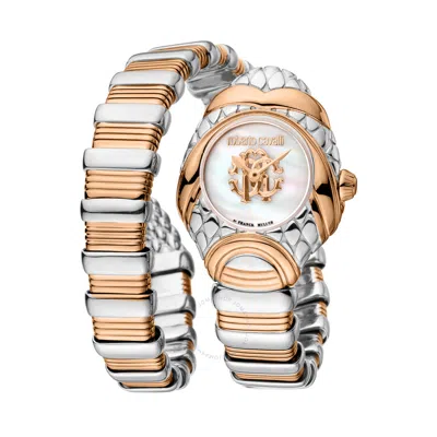Roberto Cavalli Fashion Watch Quartz Ladies Watch Rv1l162m0061 In Two Tone  / Gold Tone / Mop / Mother Of Pearl / Rose / Rose Gold Tone