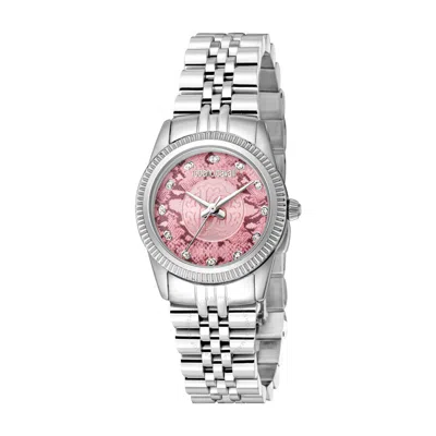 Roberto Cavalli Fashion Watch Quartz Pink Dial Ladies Watch Rc5l074m0045