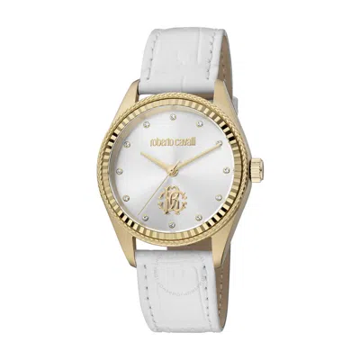 Roberto Cavalli Fashion Watch Quartz Silver Dial Ladies Watch Rc5l017l0025 In Gold Tone / Silver / White / Yellow