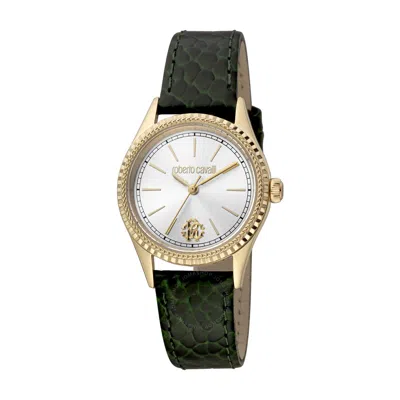 Roberto Cavalli Fashion Watch Quartz Silver Dial Ladies Watch Rc5l024l0035 In Gold Tone / Green / Silver / Yellow