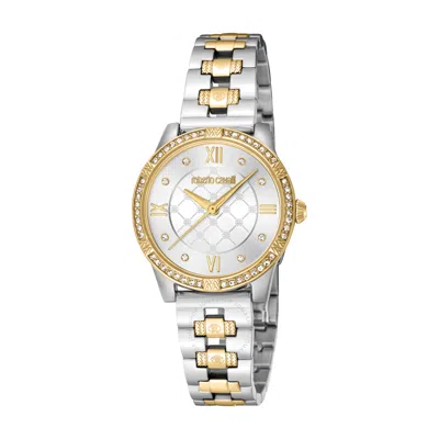 Roberto Cavalli Fashion Watch Quartz Silver Dial Ladies Watch Rc5l032m0085 In Two Tone  / Gold Tone / Silver / Yellow