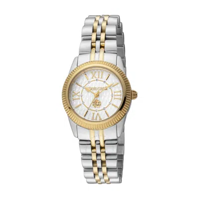 Roberto Cavalli Fashion Watch Quartz Silver Dial Ladies Watch Rc5l035m0085 In Two Tone  / Gold Tone / Silver / Yellow
