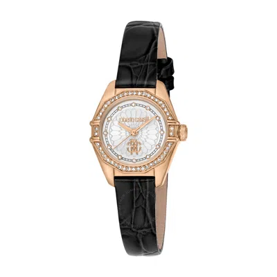 Roberto Cavalli Fashion Watch Quartz Silver Dial Ladies Watch Rc5l054l0035 In Black / Gold Tone / Rose / Rose Gold Tone / Silver