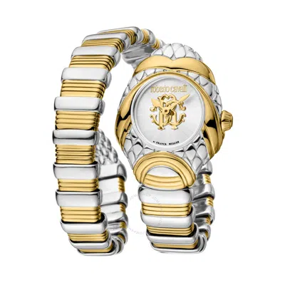 Roberto Cavalli Fashion Watch Quartz Silver Dial Ladies Watch Rv1l162m0051 In Two Tone  / Gold Tone / Silver / Yellow