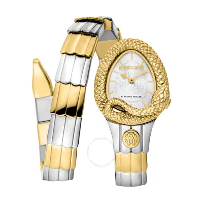 Roberto Cavalli Fashion Watch Quartz Silver Dial Ladies Watch Rv1l201m0041 In Two Tone  / Gold Tone / Silver / Yellow
