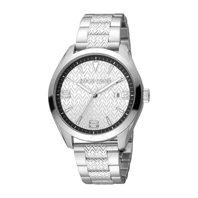 Roberto Cavalli Fashion Watch Quartz Silver Dial Men's Watch Rc5g048m0045