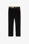 Roberto Cavalli Filigree-print Cotton Leggings In Black