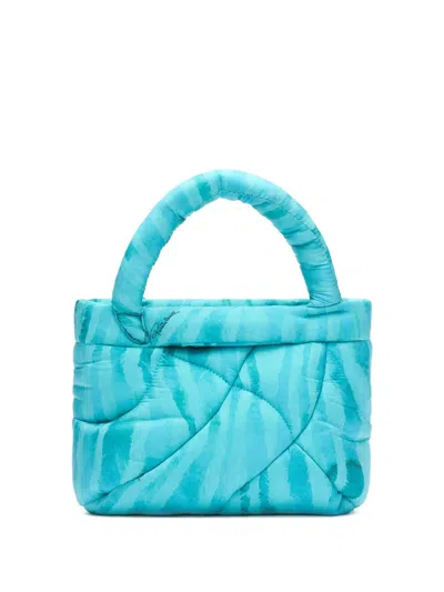Roberto Cavalli Firenze Quilted Tote Bag In Blue