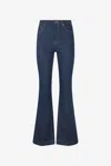 Roberto Cavalli Five-pocket Flared Jeans In Blu Scuro 193921
