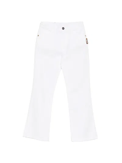 Roberto Cavalli Kids' Five-pocket Jeans In White