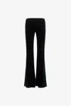 Roberto Cavalli Flare Black Trousers In Black
