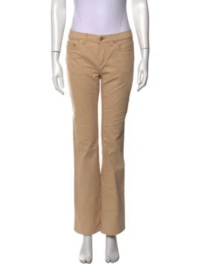 Pre-owned Roberto Cavalli Flared Pants In Neutrals
