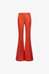 Roberto Cavalli Low-rise Flared Trousers In Red