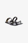 ROBERTO CAVALLI FLAT SANDAL WITH MONOGRAM RC