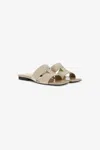 ROBERTO CAVALLI FLAT SANDALS WITH RC LOGO