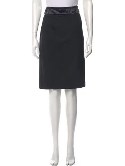 Pre-owned Roberto Cavalli Fleece Knee-length Skirt In Black