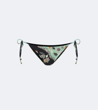 Roberto Cavalli Floral Bikini Bottoms In Multi