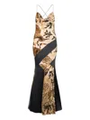 Roberto Cavalli Kleid Im Stil Eines Unterkleids Mit Rosenmotiv In Multi