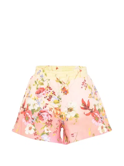 Roberto Cavalli Floral-pattern Shorts In Multi