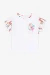 ROBERTO CAVALLI T-SHIRT MIT BLUMEN-PRINT
