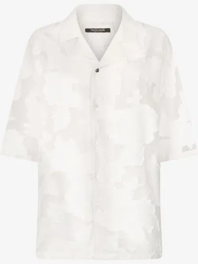 ROBERTO CAVALLI FLORAL-PRINT SHIRT