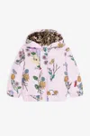 Roberto Cavalli Flower-print Padded Coat In Pink