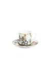 Roberto Cavalli Flowers Cup And Saucer Coffee Set