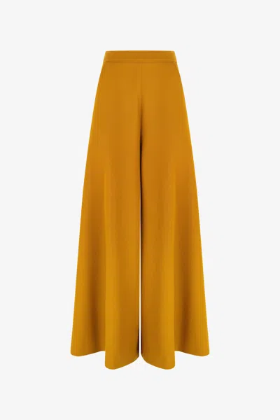 Roberto Cavalli Fluid Trousers In Yellow