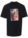Roberto Cavalli Flyer Rises And Snake T-shirt In Black