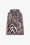 Roberto Cavalli Freedom And Queen Of Sicily-print Cotton Hoodie In Multi