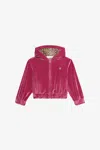 Roberto Cavalli Fuchsia Sweatshirt With Rc Monogram In Red