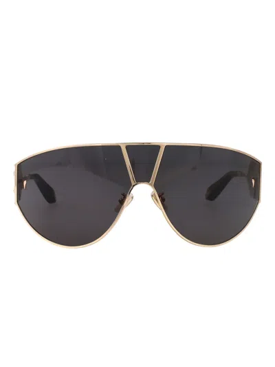 Roberto Cavalli Geometric-frame Logo Sunglasses In Black