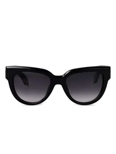 Roberto Cavalli Geometric-frame Sunglasses In Black