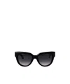 Shop Roberto Cavalli Geometric-frame Sunglasses In Black