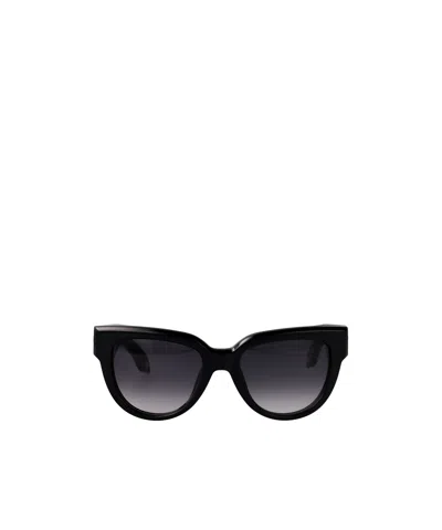 Roberto Cavalli Geometric-frame Sunglasses In Nero Lucido