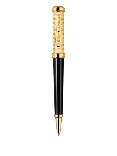 Roberto Cavalli Geometric-pattern Pen In Black