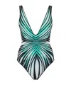 ROBERTO CAVALLI GEOMETRIC PATTERN SWIMSUIT