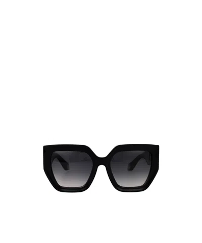 Roberto Cavalli Geometric Sunglasses In Black