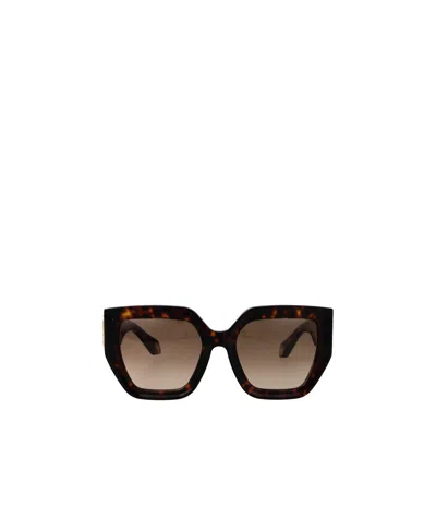 ROBERTO CAVALLI OVERSIZE-FRAME SUNGLASSES