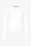 Roberto Cavalli Gerippter Pullover Mit Wall-print In White