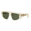 Roberto Cavalli Giallo Soia Trasparente Acetate Sunglasses In Brown