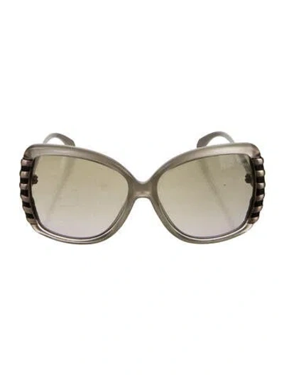 Pre-owned Roberto Cavalli Ginko Oversize Sunglasses In Neutrals