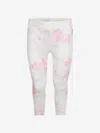 ROBERTO CAVALLI GIRLS & FLORAL PRINT LEGGINGS S (12 YRS) PINK