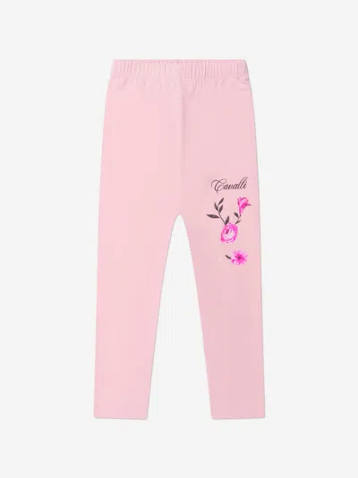 Roberto Cavalli Babies' Girls Cotton Fleece Joggers 10 Yrs Pink