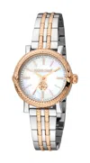 Roberto Cavalli In Two Tone Silver & Rose Gold