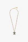 Roberto Cavalli Gold Necklace With Rc Pendant In Gold
