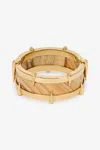Roberto Cavalli Gold-tone Bracelet With Semiprecious Stone And Spikes