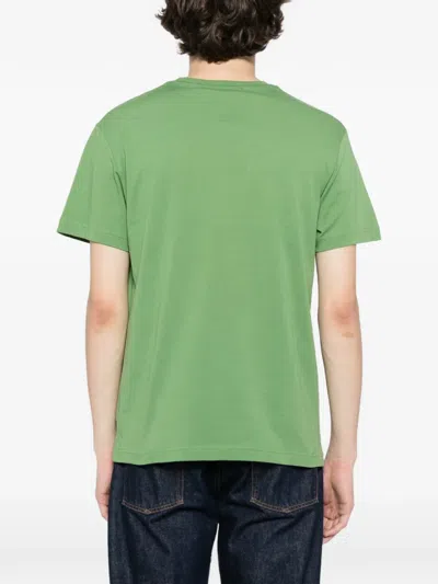 Roberto Cavalli Graphic-print Cotton T-shirt In Green