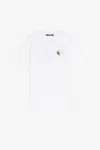 Roberto Cavalli Graphic-print Cotton T-shirt In White