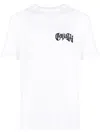 Roberto Cavalli Graphic-print Embellished T-shirt In White